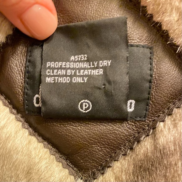 Dennis Basso Design Smooth Faux Fur & Brown Leather Coat. - Picture 11 of 11